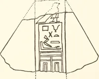 An illustration from Hieroglyphic texts from Egyptian stelae, etc (1911)