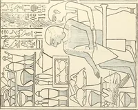 An illustration from Hieroglyphic texts from Egyptian stelae, etc (1911)