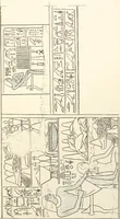 An illustration from Hieroglyphic texts from Egyptian stelae, etc (1911)
