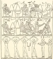 An illustration from Hieroglyphic texts from Egyptian stelae, etc (1911)