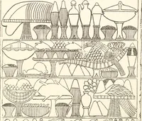 An illustration from Hieroglyphic texts from Egyptian stelae, etc (1911)