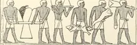 An illustration from Hieroglyphic texts from Egyptian stelae, etc (1911)