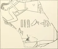 An illustration from Hieroglyphic texts from Egyptian stelae, etc (1911)