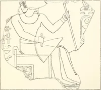 An illustration from Hieroglyphic texts from Egyptian stelae, etc (1911)