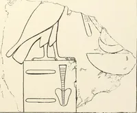 An illustration from Hieroglyphic texts from Egyptian stelae, etc (1911)