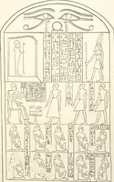 An illustration from Hieroglyphic texts from Egyptian stelae, etc (1911)