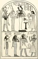 An illustration from Hieroglyphic texts from Egyptian stelae, etc (1911)