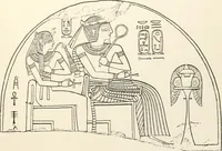 An illustration from Hieroglyphic texts from Egyptian stelae, etc (1911)