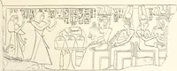 An illustration from Hieroglyphic texts from Egyptian stelae, etc (1911)