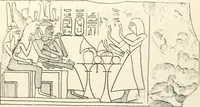 An illustration from Hieroglyphic texts from Egyptian stelae, etc (1911)