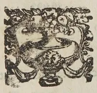 An illustration from Hieronymi Genuini Metamorphoses nominum, siue, Metatheses litterarum siue anagrammata : in quinque libros diuisa .. (1640)