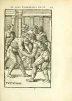 Picture 13 of 27 from Hieronymi Mercurialis Foroliviensis De arte gymnastica libri sex : in quibus exercitationum omnium vetustarum genera, loca, modi, facultates, & quidquid denique ad corporis humani exercitationes pertinet diligenter explicatur (1672), leaf 167