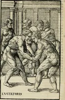 An illustration from Hieronymi Mercvrialis De arte gymnastica libri sex : in quibus exercitationum omnium vetustarum genera, loca, modi, facultates, & quidquid deniq. ad corporis humani exercitationes pertinet, diligenter explicatur .. (1573)