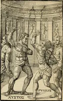 Picture 16 of 29 from Hieronymi Mercvrialis De arte gymnastica libri sex : in quibus exercitationum omnium vetustarum genera, loca, modi, facultates, & quidquid deniq. ad corporis humani exercitationes pertinet, diligenter explicatur .. (1573), leaf 131
