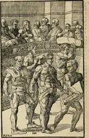 An illustration from Hieronymi Mercvrialis De arte gymnastica libri sex : in quibus exercitationum omnium vetustarum genera, loca, modi, facultates, & quidquid deniq. ad corporis humani exercitationes pertinet, diligenter explicatur .. (1573)
