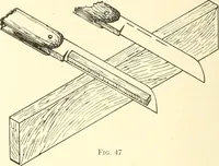 An illustration from High school manual training course in woodwork, including cost of equipment and supplies and studies on trees and wood (1905)