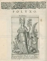 An illustration from Tractatus posthumus Jani Jacobi Boissardi Vesvuntini de divinatione et magicis præstigiis: quarum veritas ac vanitas solidè exponitur per descriptionem deorum fatidicorum qui olim responsa dederunt; eorundemque prophetarum, sacerdotum, Phoebadum, Sibyllarum et divinorum qui priscis temporibus celebres oraculis exstiterunt / Adjunctis simul omnium effigiebus, ab ipso autore ... delineatis ; jam ... æri incisis per Joh. Theodor. de Bry (1611)