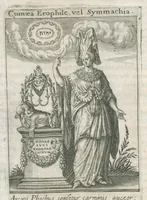 An illustration from Tractatus posthumus Jani Jacobi Boissardi Vesvuntini de divinatione et magicis præstigiis: quarum veritas ac vanitas solidè exponitur per descriptionem deorum fatidicorum qui olim responsa dederunt; eorundemque prophetarum, sacerdotum, Phoebadum, Sibyllarum et divinorum qui priscis temporibus celebres oraculis exstiterunt / Adjunctis simul omnium effigiebus, ab ipso autore ... delineatis ; jam ... æri incisis per Joh. Theodor. de Bry (1611)