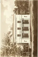 An illustration from Hints for dwellings : consisting of original designs for cottages, farm-houses, villas &c. plain and ornamental, with plans to each : in which strict attention is paid to unite convenience and elegance with economy : including some designs for town houses (1801)