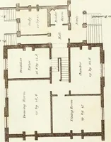 An illustration from Hints for dwellings : consisting of original designs for cottages, farm-houses, villas &c. plain and ornamental, with plans to each : in which strict attention is paid to unite convenience and elegance with economy : including some designs for town houses (1801)