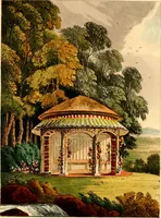 An illustration from Hints on ornamental gardening : consisting of a series of designs for garden buildings, useful and decorative gates, fences, railroads, &c., accompanied by observations on the principles and theory of rural improvement, interspersed with occasional remarks on rural architecture. (1823)