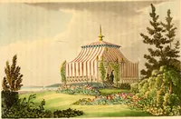 Picture 27 of 37 from Hints on ornamental gardening : consisting of a series of designs for garden buildings, useful and decorative gates, fences, railroads, &c., accompanied by observations on the principles and theory of rural improvement, interspersed with occasional remarks on rural architecture. (1823), leaf 135