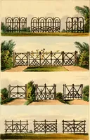 Picture 10 of 37 from Hints on ornamental gardening : consisting of a series of designs for garden buildings, useful and decorative gates, fences, railroads, &c., accompanied by observations on the principles and theory of rural improvement, interspersed with occasional remarks on rural architecture. (1823), leaf 58