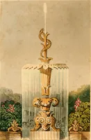 An illustration from Hints on ornamental gardening : consisting of a series of designs for garden buildings, useful and decorative gates, fences, railroads, &c., accompanied by observations on the principles and theory of rural improvement, interspersed with occasional remarks on rural architecture. (1823)