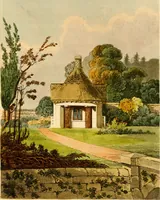 An illustration from Hints on ornamental gardening : consisting of a series of designs for garden buildings, useful and decorative gates, fences, railroads, &c., accompanied by observations on the principles and theory of rural improvement, interspersed with occasional remarks on rural architecture. (1823)