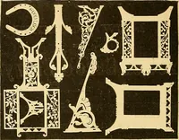 An illustration from Hints and practical information for cabinet-makers, upholsterers, and furniture men generally .. (1884)