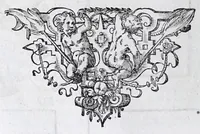 An illustration from Hippopronia : grundtlicher vnnd eigentlicher Bericht inn zwey Bücher verfasset : erstlichen, von Art vnd Eygenschafft der Pferde, wie die auff allerhand vnd vilfaltige Manieren vnd Weisen zu zeumen vnnd abzurichten : mit darzu gehöriger Mundstucken vnd Stangen, vff vnd Abrisse vnd andern künstlichen Figurẽ vorgebildt : so dann fürs ander von derselben Zufäll vnnd Kranckheiten, auch bewehrter Mittel, Curation vnd heilsamen Artzneyen gegründte Beschreibung : alles durch langwirige Erfahrung ... zusam̃en gebracht, vnd ... vor Jaren in Truck verfertigt (1599)