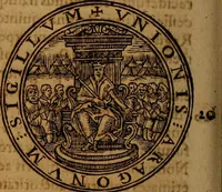 Picture 108 of 222 from Hispaniae illvstratæ; sev. Rervm. vrbivmq. Hispaniæ, Lvsitaniæ, Æthiopiæ et Indiæ scriptores varii. (1603), leaf 687