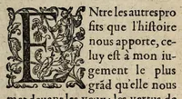 An illustration from Histoire admirable a la posterite des faits et gestes de Henry de Valois. Comparez en tous poincts auec ceux de Loys Faineant: & la miserable fin de l'vn & de l'vn & de l'autre. Auec vn nouueau & fatal Anagramme du nom dudict Henry de Valois. [vignette]. (1589)