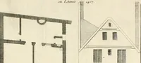 An illustration from Histoire critique de Nicolas Flamel et de Pernelle sa femme : recueillie d'actes anciens qui justifient l'origine & la médiocrité de leur fortune contre les imputations des alchimistes : on y a joint le testament de Pernelle & plusieurs autres pieces intéressantes (1761)