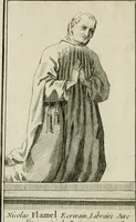 Picture 1 of 8 from Histoire critique de Nicolas Flamel et de Pernelle sa femme : recueillie d'actes anciens qui justifient l'origine & la médiocrité de leur fortune contre les imputations des alchimistes : on y a joint le testament de Pernelle & plusieurs autres pieces intéressantes (1761), leaf 5