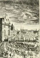 An illustration from Histoire curieuse de tout ce qui c'est passé a l'entree de la reyne mere du roy treschrestien dans les villes des Pays Bas; (1632)