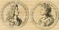 An illustration from Histoire de Guillaume III., roy d'Angleterre, d'Ecosse, de France, et d'Irlande, prince d'Orange, &c.; contenant ses actions les plus memorables, depuis sa naissance jusques à son elevation sur le trône, & ce qui s'est passé dupuis jusques à l'entiere reduction du royaume d'Irlande (1692)