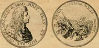 An illustration from Histoire de Guillaume III., roy d'Angleterre, d'Ecosse, de France, et d'Irlande, prince d'Orange, &c.; contenant ses actions les plus memorables, depuis sa naissance jusques à son elevation sur le trône, & ce qui s'est passé dupuis jusques à l'entiere reduction du royaume d'Irlande (1692)