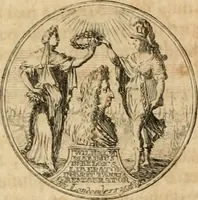An illustration from Histoire de Guillaume III., roy d'Angleterre, d'Ecosse, de France, et d'Irlande, prince d'Orange, &c.; contenant ses actions les plus memorables, depuis sa naissance jusques à son elevation sur le trône, & ce qui s'est passé dupuis jusques à l'entiere reduction du royaume d'Irlande (1692)