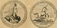 An illustration from Histoire de Guillaume III., roy d'Angleterre, d'Ecosse, de France, et d'Irlande, prince d'Orange, &c.; contenant ses actions les plus memorables, depuis sa naissance jusques à son elevation sur le trône, & ce qui s'est passé dupuis jusques à l'entiere reduction du royaume d'Irlande (1692)