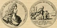 An illustration from Histoire de Guillaume III., roy d'Angleterre, d'Ecosse, de France, et d'Irlande, prince d'Orange, &c.; contenant ses actions les plus memorables, depuis sa naissance jusques à son elevation sur le trône, & ce qui s'est passé dupuis jusques à l'entiere reduction du royaume d'Irlande (1692)