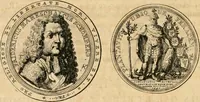 An illustration from Histoire de Guillaume III., roy d'Angleterre, d'Ecosse, de France, et d'Irlande, prince d'Orange, &c.; contenant ses actions les plus memorables, depuis sa naissance jusques à son elevation sur le trône, & ce qui s'est passé dupuis jusques à l'entiere reduction du royaume d'Irlande (1692)