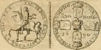 An illustration from Histoire de Guillaume III., roy d'Angleterre, d'Ecosse, de France, et d'Irlande, prince d'Orange, &c.; contenant ses actions les plus memorables, depuis sa naissance jusques à son elevation sur le trône, & ce qui s'est passé dupuis jusques à l'entiere reduction du royaume d'Irlande (1692)