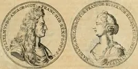 An illustration from Histoire de Guillaume III., roy d'Angleterre, d'Ecosse, de France, et d'Irlande, prince d'Orange, &c.; contenant ses actions les plus memorables, depuis sa naissance jusques à son elevation sur le trône, & ce qui s'est passé dupuis jusques à l'entiere reduction du royaume d'Irlande (1692)