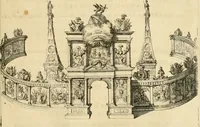 An illustration from Histoire de Guillaume III., roy d'Angleterre, d'Ecosse, de France, et d'Irlande, prince d'Orange, &c.; contenant ses actions les plus memorables, depuis sa naissance jusques à son elevation sur le trône, & ce qui s'est passé dupuis jusques à l'entiere reduction du royaume d'Irlande (1692)