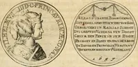 An illustration from Histoire de Guillaume III., roy d'Angleterre, d'Ecosse, de France, et d'Irlande, prince d'Orange, &c.; contenant ses actions les plus memorables, depuis sa naissance jusques à son elevation sur le trône, & ce qui s'est passé dupuis jusques à l'entiere reduction du royaume d'Irlande (1692)