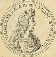 An illustration from Histoire de Guillaume III., roy d'Angleterre, d'Ecosse, de France, et d'Irlande, prince d'Orange, &c.; contenant ses actions les plus memorables, depuis sa naissance jusques à son elevation sur le trône, & ce qui s'est passé dupuis jusques à l'entiere reduction du royaume d'Irlande (1692)