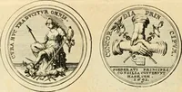 An illustration from Histoire de Guillaume III., roy d'Angleterre, d'Ecosse, de France, et d'Irlande, prince d'Orange, &c.; contenant ses actions les plus memorables, depuis sa naissance jusques à son elevation sur le trône, & ce qui s'est passé dupuis jusques à l'entiere reduction du royaume d'Irlande (1692)