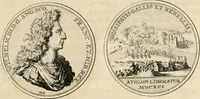 An illustration from Histoire de Guillaume III., roy d'Angleterre, d'Ecosse, de France, et d'Irlande, prince d'Orange, &c.; contenant ses actions les plus memorables, depuis sa naissance jusques à son elevation sur le trône, & ce qui s'est passé dupuis jusques à l'entiere reduction du royaume d'Irlande (1692)