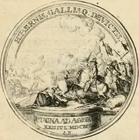 An illustration from Histoire de Guillaume III., roy d'Angleterre, d'Ecosse, de France, et d'Irlande, prince d'Orange, &c.; contenant ses actions les plus memorables, depuis sa naissance jusques à son elevation sur le trône, & ce qui s'est passé dupuis jusques à l'entiere reduction du royaume d'Irlande (1692)
